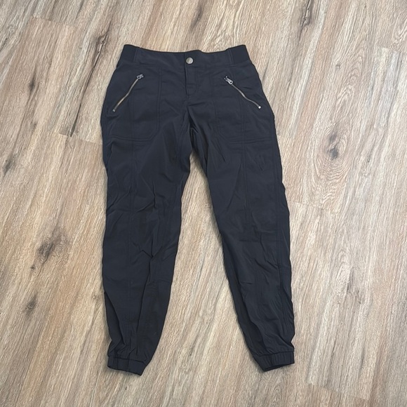 Athleta Black Jogger Pants with Zipper Pockets - Picture 1 of 9
